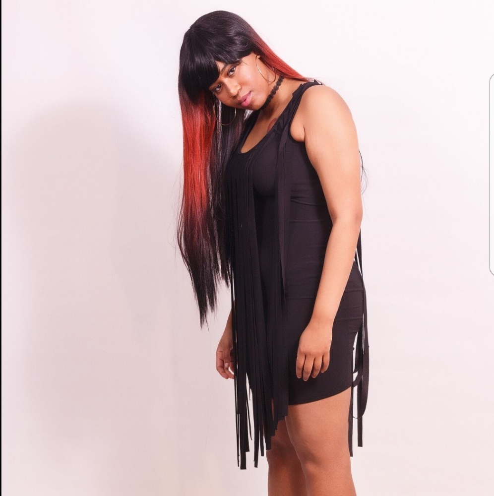 Sexy fringe dress